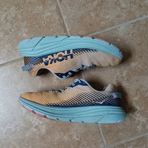 Hoka One Rincon 2 "Lunar Rock Black Iris" Running Shoes Sz.9½ - Picture 2 of 8